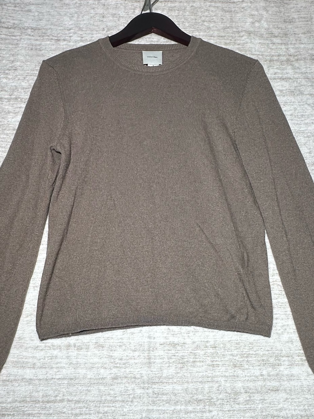 Calvin Klein Women's Crewneck Sweater in Taupe